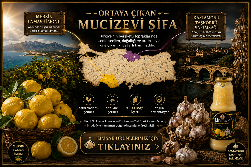 LİMSAK® Limon & Sarımsak Kürü 500 ml – Yeni Kulplu Cam Şişe
