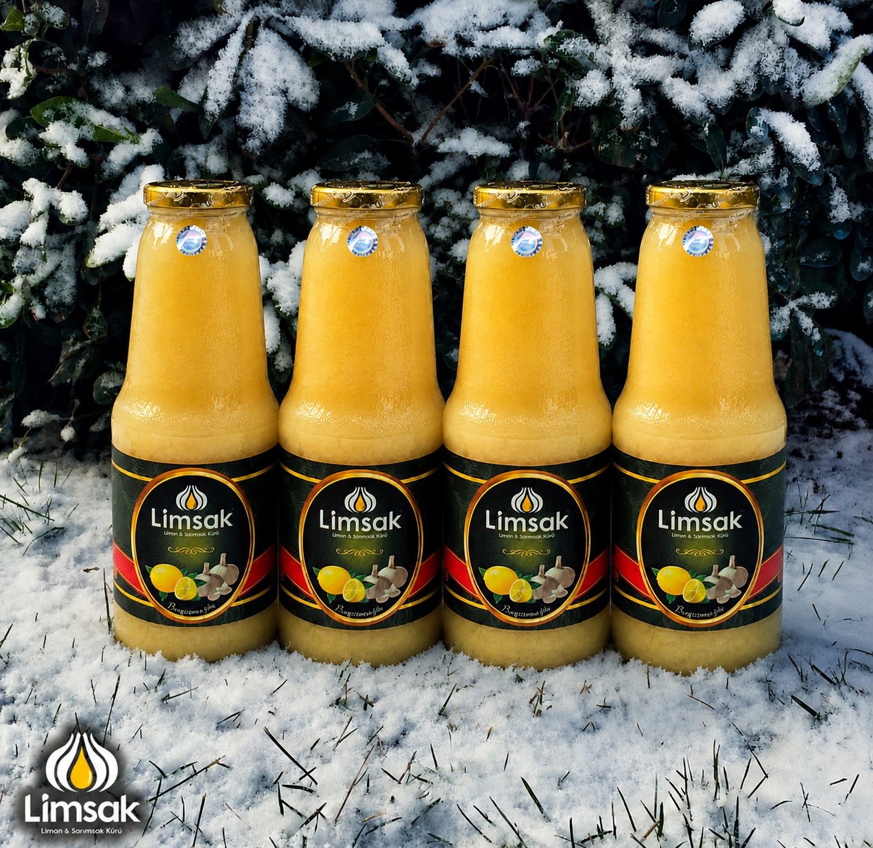 LİMSAK® Sade Limon Sarımsak Kürü 4 x 1 LT