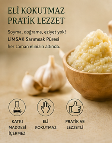 LİMSAK Sarımsak Püresi 330 g – Katkısız