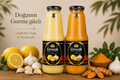 🌿 LİMSAK® Gurme Karışımları | Sade & Zerdeçallı Fermente Limon Sarımsak Kürü | 1+1 LT
