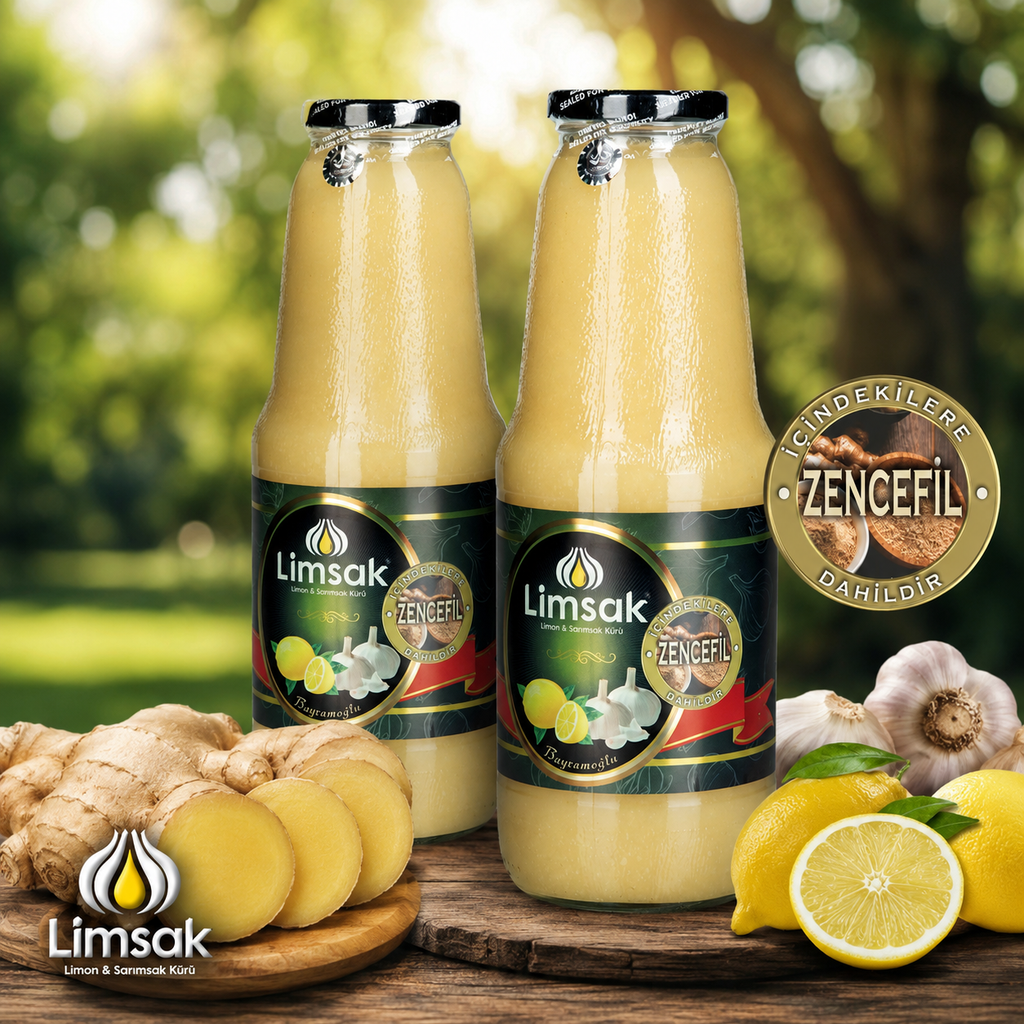 LİMSAK Zencefilli Limon Sarımsak Kürü 2 x 1 Litre paket görseli