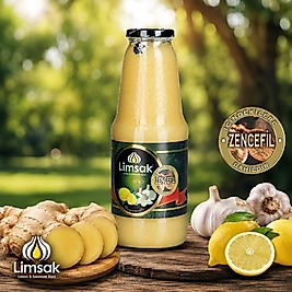 1 ADET ZENCEFİLLİ / 1 LT MEŞHUR LİMSAK - LİMON SARIMSAK KÜRÜ