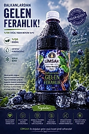 LİMSAK' tan Yaban Mersini Suyu – %100 Doğal İçerik & Eşsiz Lezzet 1L ( KARGO HARİÇ )
