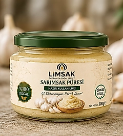 LİMSAK Katkısız Sarımsak Püresi 330 Gr – Eli Kokutmayan Hazır Doğal Lezzet
