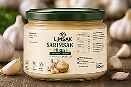LİMSAK Katkısız Sarımsak Püresi 330 Gr – Eli Kokutmayan Hazır Doğal Lezzet